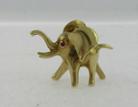 【送料無料】ネックレス　ハンスゲオルグmautner9ctルビー1970セットheavy 9ct gold charm of an elephant by hans georg mautner, set ruby eyes, 1970