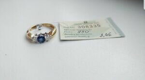 yzlbNX@Tt@CAS[hOgold ring with brilliants and sapphire