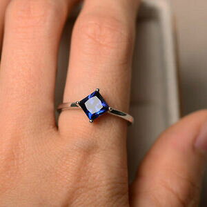 yzlbNX@Tt@CA\bhzCgS[hOTCY150 ct genuine real sapphire wedding ring 14k solid white gold rings size n o p