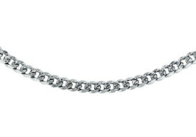 【送料無料】ネックレス　9ctホワイトゴールド18ニュー9ct white gold pave curb chain 18