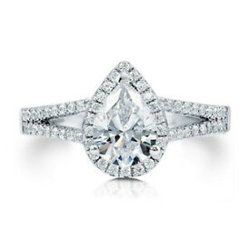 【送料無料】ネックレス　kホワイトゴールドreal 158ct moissanite 14k white gold womens wedding rings engagement ring