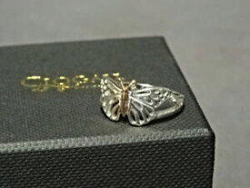 【送料無料】ネックレス　ウェールズスターリングシルバーローズゴールドバタフライリングサイズ￥welsh clogau sterling silver amp; rose gold butterfly ring size m rrp 139