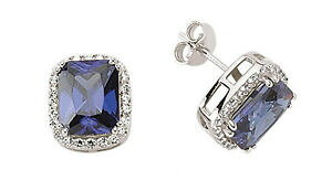 【送料無料】ネックレス サファイアイヤリングソリッドシルバースタッドスターリングシルバースタッドボルトsapphire earrings solid silver stud sterling silver studs