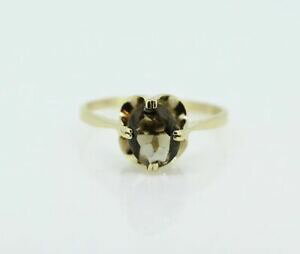 yzlbNX@9ctCF[S[hNI[c9ct yellow gold smokey quartz ring