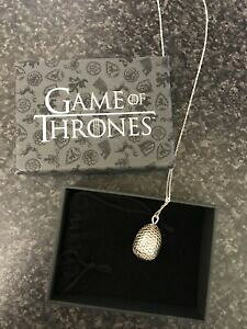�y���������z�l�b�N���X�@�V���o�[�h���S�� listinggame of thrones silver dragon egg penant