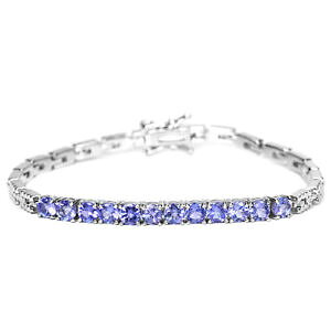 yzlbNX@X^[OVo[^UiCguXbgsterling silver 925 genuine natural deep blue violet tanzanite bracelet 714 in