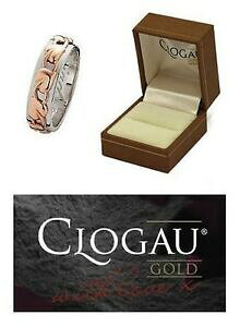 �y���������z�l�b�N���X�@���f�B�[�X���[�Y�S�[���h�c���[�I�u���C�tladies*clogau rose gold amp; silver 4mm tree of life wedding ring*rrp 18999