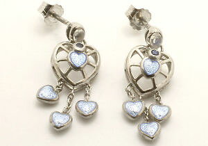 yzlbNX@jRo[ X^[OTt@CACAOnicole barr sterling silver, sapphire and moonstone enamelled heart earrings