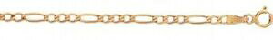 �y���������z�l�b�N���X�@�S�[���h�t�B�K���`�F�[��9ct gold figaro chain length 16 2mm width 2gms