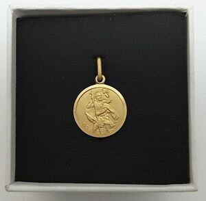 yzlbNX@CG[S[hZgNXgt@[_Iy_ghmiran 140620 9k yellow gold st christopher medallion pendant 19g rrp 219