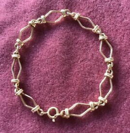 【送料無料】ネックレス　ゴールドファンシーリンクブレスレット9ct gold fancy link bracelet approx 7 34 42g hallmarked