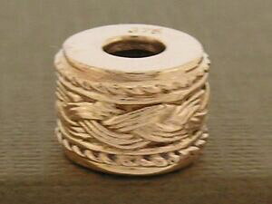 yzlbNX@\bh[YsNS[hu[hr[Ybd107 large amp; heavy genuine 9k 9ct solid rose pink gold braid patterned bead