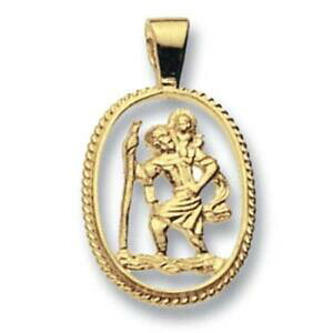 yzlbNX@\bhCG[S[hZgNXgt@[y_gOsolid 9ct yellow gold st christopher pendant 28mm 24 grams