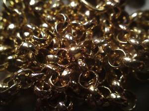 �y���������z�l�b�N���X�@�S�[���h�`�F�[���O�����C�G���[�S�[���hgold chain weight 35 grams; hallmarked 9ct yellow gold 51cm long