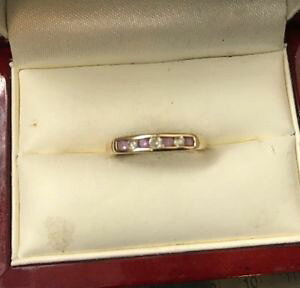 yzlbNX@S[hAWXgOTCYwomens 9ct gold quality amethyst ring hallmarked weight 15g size p stamped