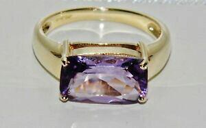 yzlbNX@S[hAWXgwr[OTCY9ct gold amethyst single stone heavy ring size n