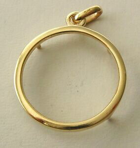 yzlbNX@CG[S[ht\uRCz_[y_ggenuine solid 9k 9ct yellow gold full sovereign coin holder pendant