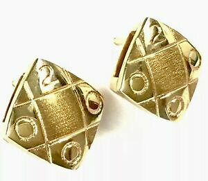 �y���������z�l�b�N���X�@9ct�|�X�g�C�A�����Ohm�o�[�~���K��2000 gift boxed9ct gold large stud post earrings millennium hm birmingham 2000 gift boxed