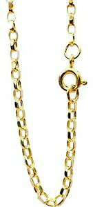 yzlbNX@S[h`F[fB[XC`9ct gold belchor chain 375 hallmarked gents ladies 18 inch