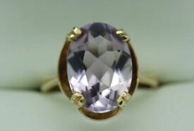 【送料無料】ネックレス　ビンテージゴールドアメジストリングサイズlovely vintage 1970s 9ct gold and 65ct amethyst ring size k12