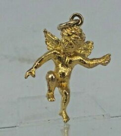 【送料無料】ネックレス　ペンダントゴールドcharming detailed unusual 9ct gold cherub for pendant or charm