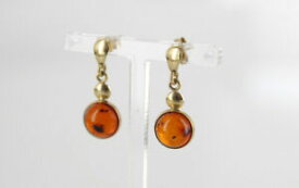【送料無料】ネックレス　イタリアゴールドドロップイヤリング￥ドイツバルトitalian made german baltic amber in 9ct gold drop earrings ge0113 rrp190