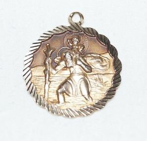yzlbNX@S[hZgNXgt@[y_gstunning 9ct gold st christopher pendant fully hallmarked 33g