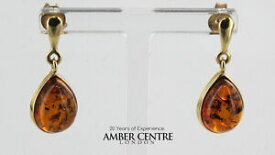 【送料無料】ネックレス　イタリアゴールドドロップイヤリング￥ドイツバルトitalian made german baltic amber in 9ct gold drop earrings ge0033 rrp190