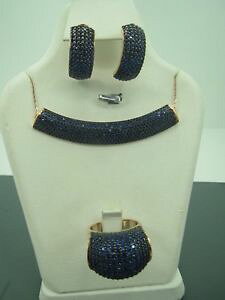 yzlbNX@gRnhChWG[X^[OVo[Tt@CAfB[XCOZbgturkish handmade jewelry 925 sterling silver sapphire stone ladies earring set