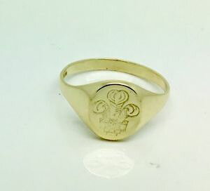 �y���������z�l�b�N���X�@�S�[���h�����O�T�C�Y9ct gold three feathers ring size s