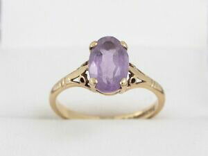 yzlbNX@S[hAWXgfB[XOTCY9ct gold and amethyst ladies stunning ring ideal gift size o 375 r75