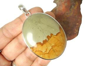 yzlbNX@WXp[X^[OVo[y_glarge landscape jasper sterling silver 925 gemstone pendant