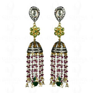 yzlbNX@GhK[lbgyhbgIjLXCOemerald, red garnet, peridot amp; greed onyx gemstone earrings se031044