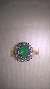 yzlbNX@gp[Y14kCF[S[hUrAGhstunning zambian emerald with white topaz ring 14k yellow gold plating