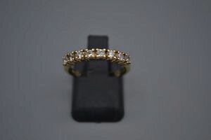 yzlbNX@S[hO9ct gold cz half eternity ring