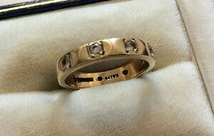 yzlbNX@Be[WS[hzCgNH[ctOlovely ladies stamped early vintage 9ct gold white quartz full eternity ring