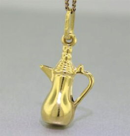 【送料無料】ネックレス　イェローゴールドcee pot charm18kゴールドyellow gold cee pot charm guaranteed genuine 18k gold