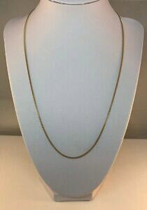 �y���������z�l�b�N���X�@�S�[���h�`�F�[��9ct gold traditional curb chain length 20 1mm wide 38gms second hand