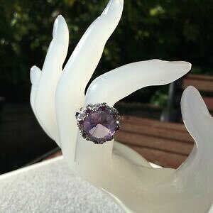 yzlbNX@sNAWXgK[lbgzCggp[YX^[OVo[Ogalaxia pink amethyst, rhodolite garnet amp; white topaz 925 sterling silver ring