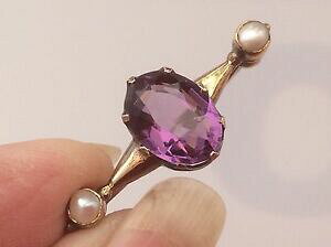 yzlbNX@rNgAAWXgV[hp[u[`beautiful victorian 9ct amethyst and seed pearl brooch