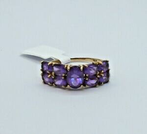 yzlbNX@CG[S[hAWXgOTCY listingvintage 9ct yellow gold 9 large stone amethyst ring size v