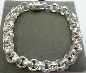 yzlbNX@X^[OVo[v[x`[uXbgOsterling silver 925 plain amp; patterned 8 12 belcher bracelet 31 grams 88mm