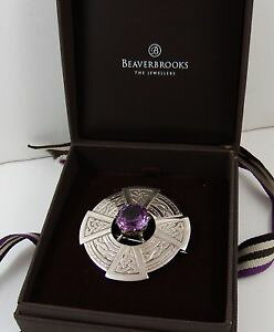 yzlbNX@XRbghVo[AWXgu[`g[}XJ[large scottish hallmarked silver amp; amethyst brooch thomas kerr ebbutt 1957
