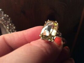 【送料無料】ネックレス　シルバーリングレモンクォーツサイズsilver ring lemon quartz size no