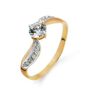 yzlbNX@[YS[hONX^XtXL[58514ct rose gold ring with crystal swarovski