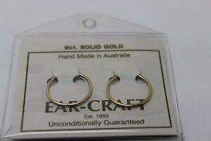 yzlbNX@CG[S[hXCOCOGNXvXlarge 9ct yellow gold sleepers hinged earrings plain 18mm *free express post