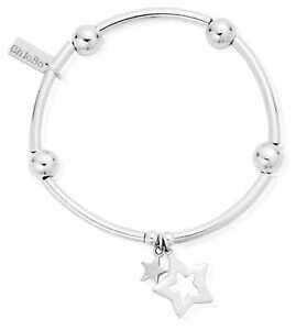 �y���������z�l�b�N���X�@�X�^�[�����O�V���o�[�k�[�h���{�[���_�u��chlobo sterling silver noodle ball double star sbnb806812