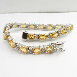 yzlbNX@GNXvXVo[VguXbgfree express shipping 3 days delivery 925 silver genuine citrine bracelet