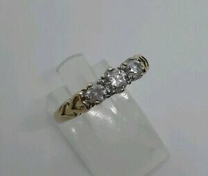 yzlbNX@CG[S[hgW[On[gXNbv listingsolid 14ct yellow gold trilogy ring heart detail sparkly dqcz stones o not scrap