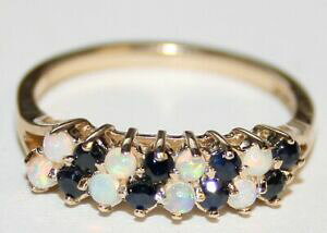 yzlbNX@S[WXCG[S[hTt@CAIp[OTCYgorgeous 9ct yellow gold sapphire amp; opal eternity ring size l 12